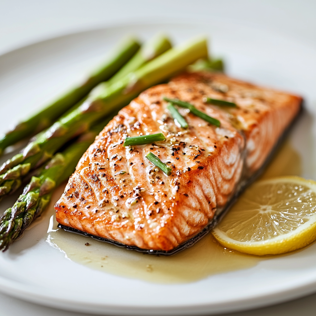 Baked Salmon with Asparagus