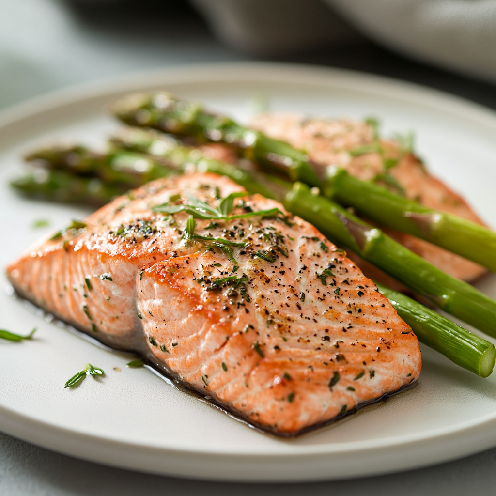 Baked Salmon with Asparagus