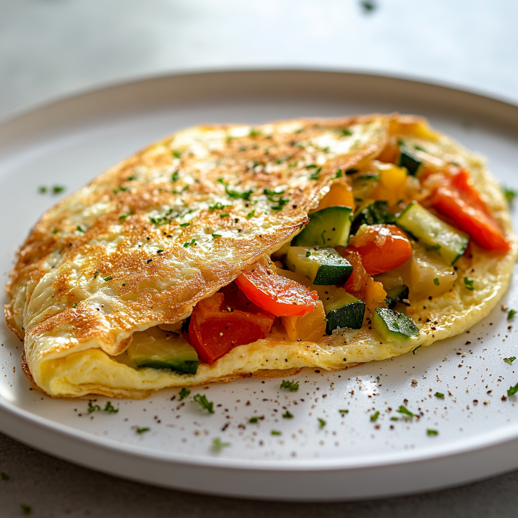 Egg White Veggie Omelette