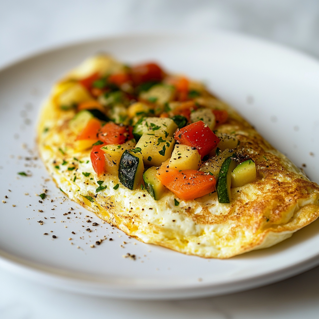 Egg White Veggie Omelette