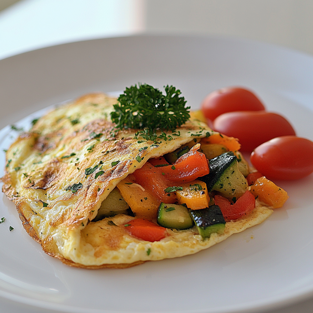 Egg White Veggie Omelette