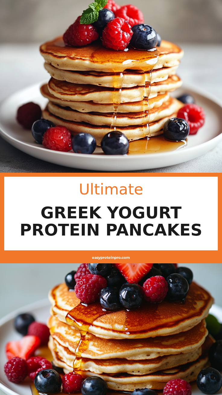 Greek Yogurt Protein Pancakes with crispy potato crust and vegetable filling a white plate overhead view